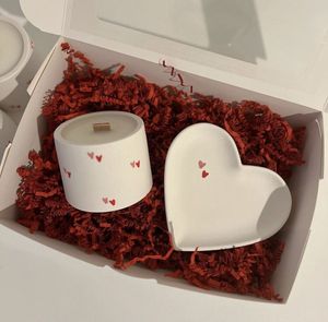 Handmade Concrete Candle & Tray Set | Aesthetic Gi