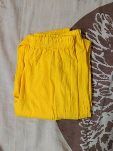 Yellow Ankle Length Leggings