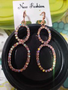 Long Oval Shape Earrings