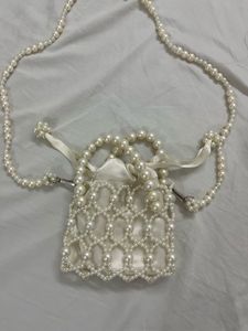 Pearl Beaded Mini Bag