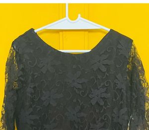 Elegant Black Lace Dress