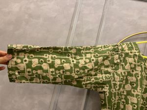 Green Printed Kurta Set