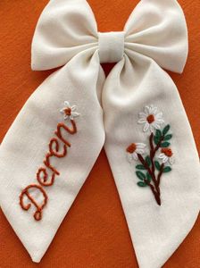 Personalized Embroidered Hair Bow (Pack Of 1)