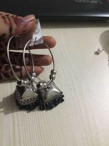 Mirror Jhumka Earrings