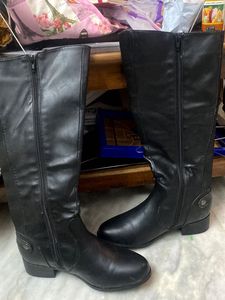 Black Knee High Boots