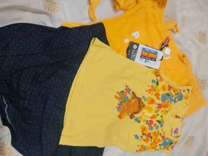 Yellow &#34;Paris&#34; Ruffle Sleeve Top.....1top Free