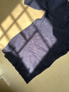 Navy blue Ribbed top