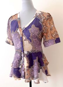 100% Cotton Bohemian Blouse