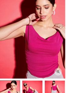 Pink Cowl Neck Top💕✨🥰