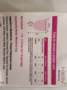 BOGO Free : i-activ Menstrual Cup + Pouch
