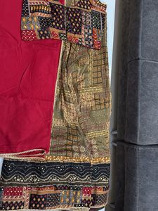 unstitched lengha n blouse stitched  Lehenga