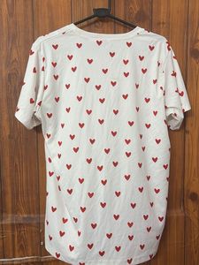 Cute Heart Print Tee