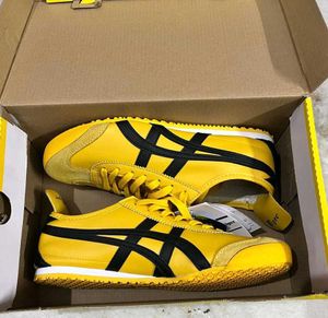 ONITSUKA TIGER MEXICO 66 YELLOW BLACK SNEAKERS 7.5