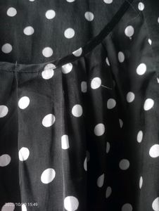 Polka Dot Half Sleeves Top