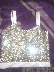 Sparkly Sequin Crop Top