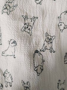 Ajio Rio Women White Shirt With Cute Puppy Details