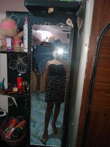 Chic Black & White Mini Dress