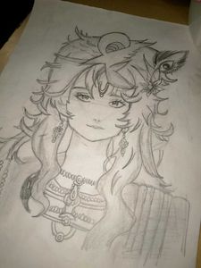 KRISHNA JI CUTE SKETCH