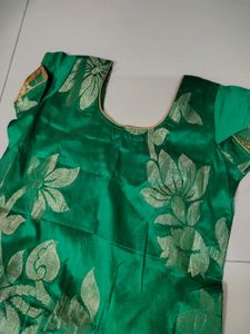 New Green Kurta With Golden Work On It