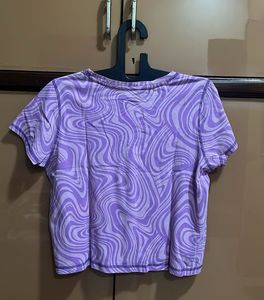 Purple Patterned T-Shirt