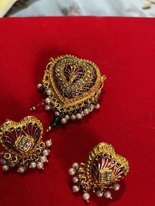 Beautiful Heart Shape Earrings With Pendant