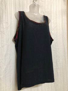 Jimida Blue Sleeveless Top