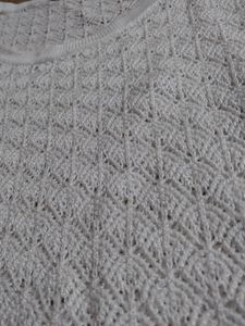 White Crochet Top