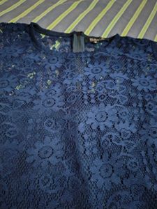 New Net Top With Back Zip