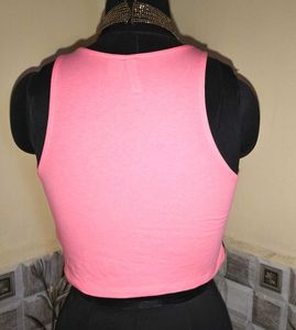 🆕Size S/M🎁Buy 2 Get 1 Free 🎁Pink Crop Tank Top