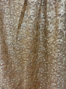 Elegant Gold Embellished Skirt