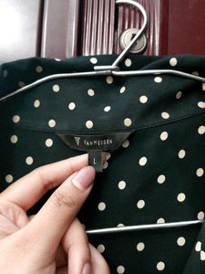 VAN HEUSEN Polka Dot Blouse - Chic &amp; Stylish