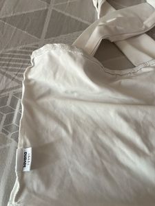 White Sleeveless Top