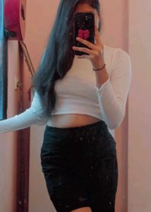 Beautiful Open Back White Crop Top 🤍