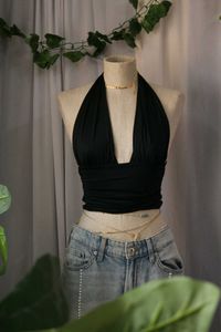 Zara Criss Cross Halter Top