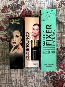 Primer+makeup Fixer Spray+ Counter Highlighter