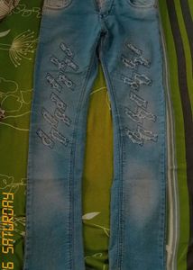 Trendy Blue Damage Denim Jeans👖💙