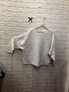 off white zara Knit Top🕶️‼️