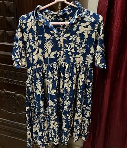 Floral Blue Dress