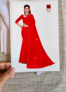 Elegant Red Saree