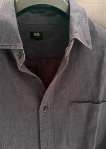 Uniqlo Blue Button-Down Shirt