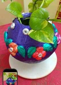 Hand Made Cement Planter Vase