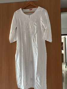W Women chikankari embroidered Kurta