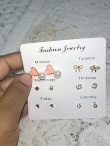 Cute Pinteresty Earring Set - 6 Pairs