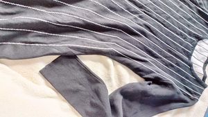 Striped Black Dress