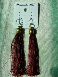Triangle And Tassle Eaaring Combo