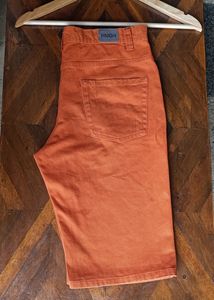 NUON Orange  Denim Shorts Size 28