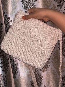 Macrame Crossbody Bag