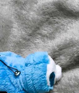 Blue Bear Plush Keychain