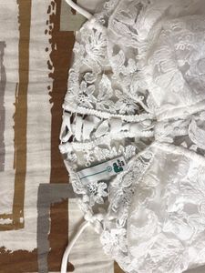 Newme White Lace Corset Top