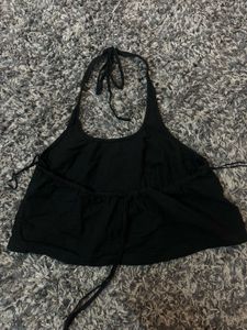 Black Halter Top